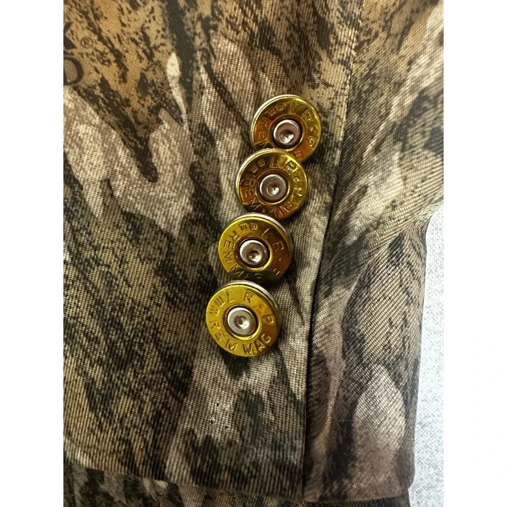 Mossy Oak Bottomland Camo Blazer Mens 56 Bottomland Shell Casing Buttons NEW